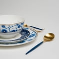 thumbnail image 2 of Ozarke Gem Blue White Plate Set, Fine Bone China (Set of 12), 2 of 5