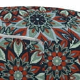 thumbnail image 3 of Vintage Pouf Cover with Zipper, Ottoman Style Motifs Folkloric Nature Inspired Elements Native Floral Art, Soft Decorative Fabric Unstuffed Case, 30" W X 17.3" L, Multicolor, by Ambesonne, 3 of 5