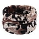 thumbnail image 4 of Bufanda de punto de doble capa de un solo anillo para hombre y mujer con cuello de felpa corto y cálido estampado de otoño e invierno, 4 of 5