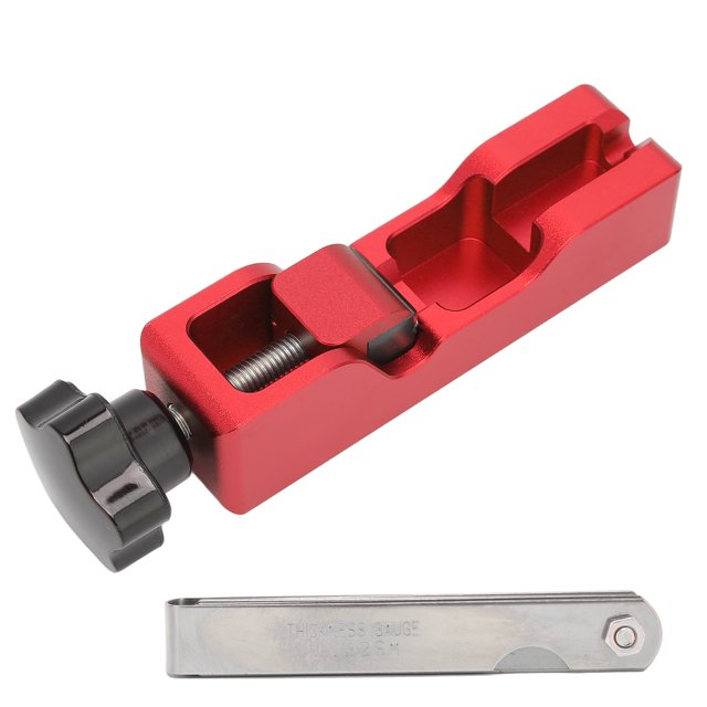 Spark Plug Gap Tool Spark Plug Caliper Metal Spark Plug Caliper Spark Plug Gap Tool With Feeler Gauge Universal For NGK 5671A 10mm 12mm 14mm 16mm Spark PlugsRed ANGGREK EA1618