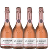 JP. Chenet So Free French Non-Alcoholic Sparkling Pinot Noir - Alcohol-Free Wine for Sophisticated Moments Made in France | 4 PACK