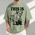 thumbnail image 5 of jowamay Cow Tee Shirts for Men This Is Bull Print Round Neck Tee Shirt Summer Casual Cotton Tops for Streetwear, 5 of 5