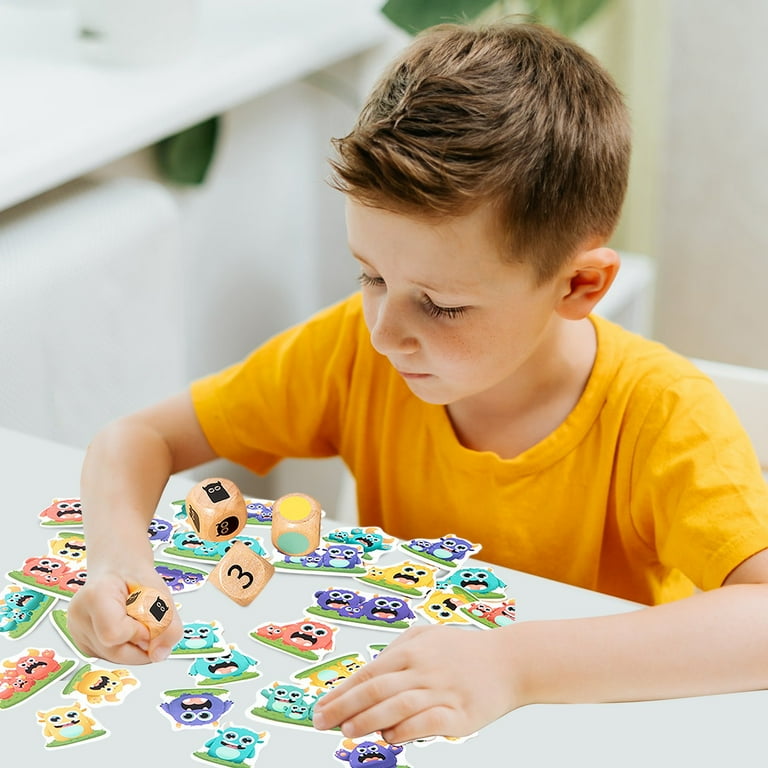 Fun Monster Hunt Wooden Board Game Set, Interactive Competitive