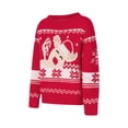 thumbnail image 4 of Elippeo Y2K Ugly Christmas Sweaters Family Matching Knit Pullover Crew Neck Elk Reindeer Themed for Holiday Fall Sweater Party, 4 of 10