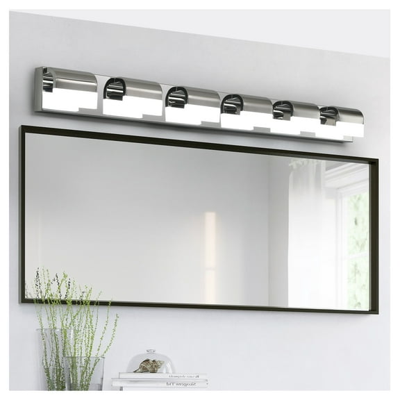 Modern Bathroom Vanity Lighting 6-Light LED Vanity Lights Over Mirror Bath Wall Lighting