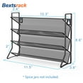 thumbnail image 2 of Bextsrack 4 Layers Spice Rack For CounterKitchen Cabinet Organizer or Optional Wall-Mounted Storage 2 PC（Spice Jars not Included)-Black, 2 of 7