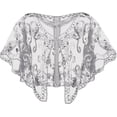 thumbnail image 2 of Dalrosia Women's 1920s Shawl Wraps,Sequin Beaded Flapper Evening Shawls for women Party/Wedding/Formal/Harlem night, 2 of 3