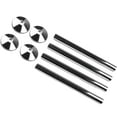thumbnail image 1 of 8pc Pipes Radiator Pipe Covers sleeve 15mm Collars Cut Fit Bathroom Chrome Effec, 1 of 1