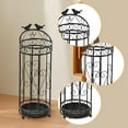 thumbnail image 6 of CarpNettore Umbrella Stand Rack Organizer Home Patio Folding Umbrella Storage Round Umbrella Black, 6 of 9