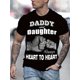 thumbnail image 1 of Camiseta cómoda de manga corta con estampado "PAPÁ E HIJA SIEMPRE DE CORAZÓN A CORAZÓN" para hombre, camiseta gráfica de verano para hombre, ropa para hombre, camiseta de regalo para el Día del Padre,, 1 of 5