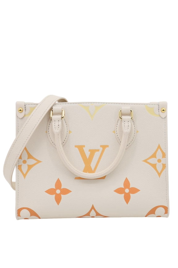 Pre-Owned Pre Owned Louis Vuitton Onthego PM Monogram Empreinte Tote Bag Beige