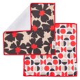 thumbnail image 6 of RITZ Flowers & Moons Microfiber Dish Cloth Set, 6-Piece, Retro Mid-Century Botanical & Geometric Pattern, 12" x 12", 80% Recycled, 6 of 6
