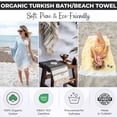 thumbnail image 2 of Toalla turca de baño y playa DEMMEX Organic Diamond Cotton, 2 of 9