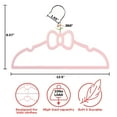 thumbnail image 7 of 50 Pack Kids Hangers,Premium Velvet Strong and Durable Baby Hangers, Non-Slip Toddler Hangers, Baby Clothes Hangers With 360°Swivel Hook，12.8”Children Hangers,Ultra Slim and Stackable Space Saving, 7 of 7