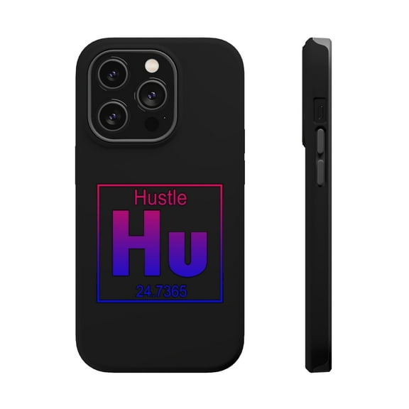 DistinctInk Tough Case for Apple iPhone 15 PRO (6.1" Screen), Compatible with MagSafe Charging - Entrepreneur Hustle Hu Element