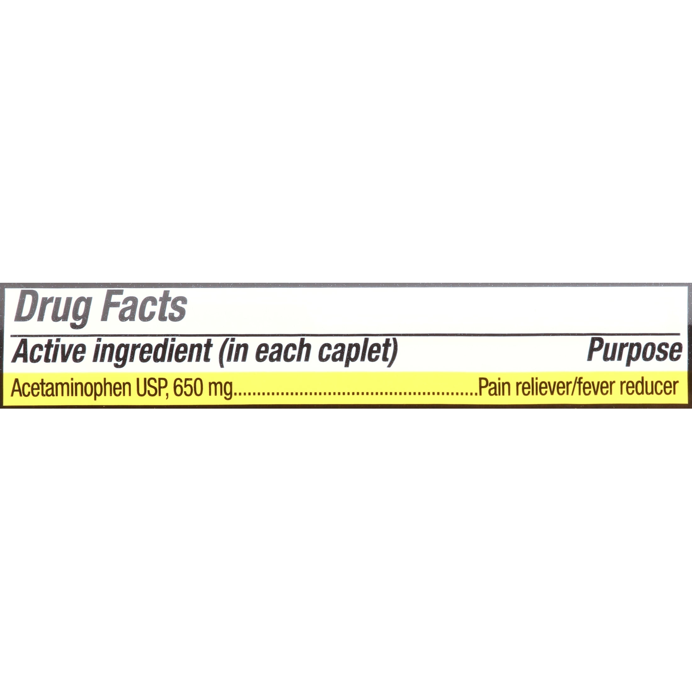Equate Acetaminophen Arthritis Pain Relief, 650 mg, 100 Tablets, Extended Release