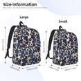 thumbnail image 2 of Casual Canvas Backpack Without Interlayer Large Capacity Stick Bag Design For Outdoor Shopping Office Outdoor Sports Animal Print Style Mediumslateblue_4 Medium, 2 of 7