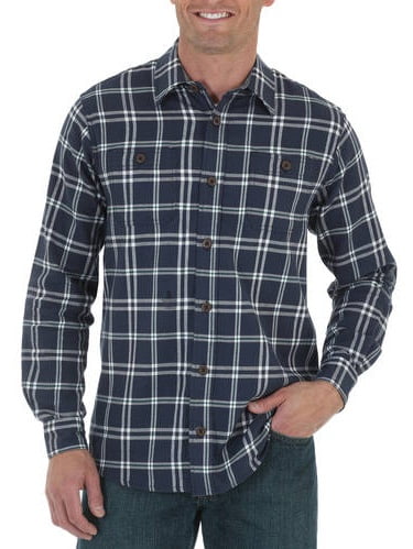Big Men's Long Sleeve Flannel - Walmart.com