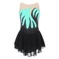 thumbnail image 1 of Yeahdor Robe de Patinage à Roulettes pour Filles avec Strass Sans Manches Justaucorps de Ballet Gymnastique Danse Bleu Clair 8, 1 of 6