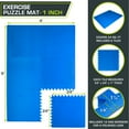 thumbnail image 4 of ProsourceFit Extra Thick Puzzle Exercise Mat 1", EVA Foam Interlocking Tiles, 4 of 8