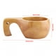 thumbnail image 3 of Taza de café de té de madera portátil al aire libre bebidas de madera natural hogar vino agua jugo taza para beber con asa ANGGREK Otros, 3 of 8
