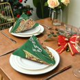 thumbnail image 5 of Iauyy Satin Napkins Set of 6- Butterfly- Green DIY Printing Decoration Cloth Napkin- Easy Care for Home/Party, 5 of 8