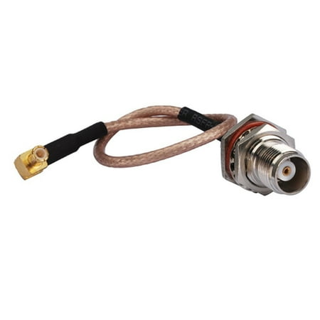 Tnc Connection - 6 inch Rf Connector MCX Male Right Angle to TNC Female Nut O-ring Assembly Extension Coaxial Cable Rg316 15cm for Wireless Antenna