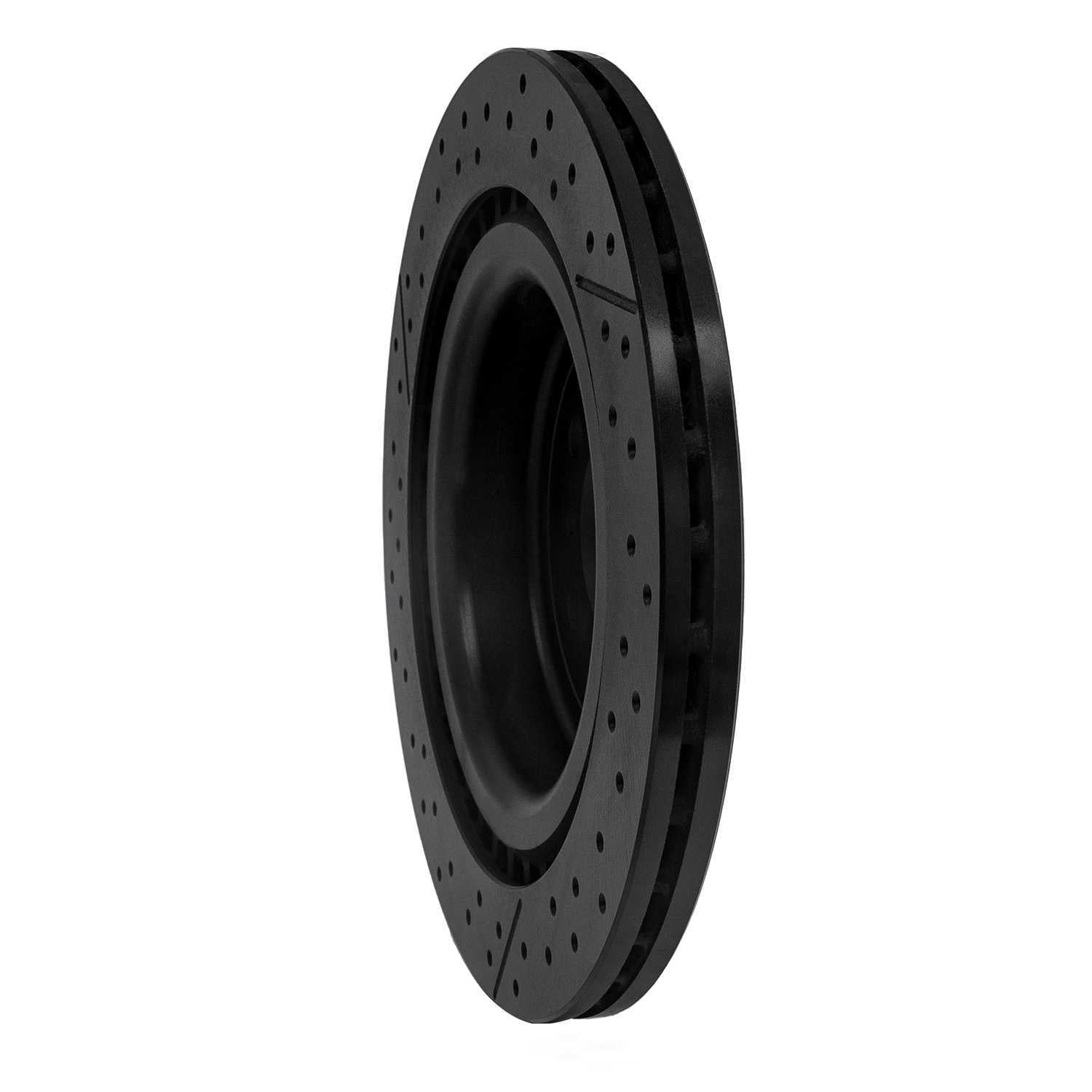 Dynamic Friction Company 633-63141 DFC Brake Rotor - Drilled And Slotted - Black