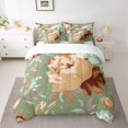 thumbnail image 3 of Homewish Vintage Green Flower Twin Bedding Sets 7-Piece for Female, Rustic Farmhouse Bedding Comforter Set, Western Old Fashion Reversible Sheet Sets, Breathable Home Decor, 3 of 8
