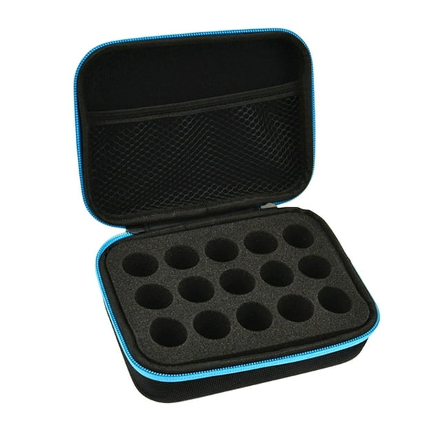 Almacenamiento de aceites esenciales, organizador de carcasa dura Estuche de transporte de aceites esenciales para aceites esenciales de 10 ml