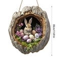 thumbnail image 3 of Panneau de Bienvenue de Pâques pour Porte d'Entrée Intérieur Extérieur Maison, 3 of 6