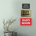 thumbnail image 3 of Signs ByLITA Classic Framed Dad's Room Door or Wall Sign Easy Installation | Office And Shop Decor | Bars And Restaurants Sign (Ivory/Dark Brown) - Medium, 3 of 9