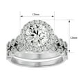 thumbnail image 5 of SuperJeweler 2 1/2 Carat Halo Diamond Bridal Set In 14 Karat White Gold For Women, 5 of 6