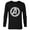 Black, variant on Avengers Logo Lucky Shamrocks St. Patrick’s Day Green - Long Sleeve T-Shirt for Men - Customized-White