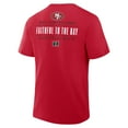 thumbnail image 5 of Men's Fanatics Scarlet San Francisco 49ers Passing Pocket Legacy T-Shirt, 5 of 5