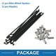 thumbnail image 4 of Rayos de bicicleta Unique Bargains 14G, rayos de rueda de bicicleta de acero inoxidable 304, 1 juego negro de 90 mm, 4 of 7
