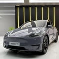 thumbnail image 2 of New 1:24 Teslas Model Y Model 3 With Charging Pile Alloy Car Die Cast Toy Car Model Sound and Light Children's Collectibles Gift Model Y White, 2 of 6