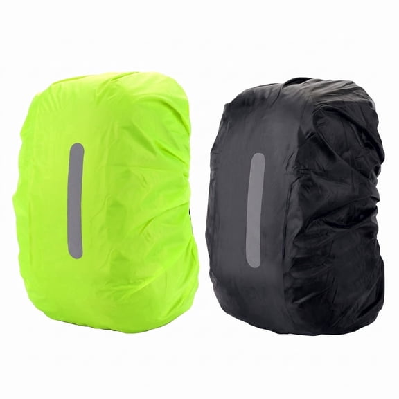 2 Pack Waterproof Rain Cover for Backpack,Backpack Rain Cover with Reflective Strip,Rucksack Rain Cover for Bicycling/Hiking/Anti-Dust/Anti-Theft/Camping/Traveling/Outdoor Activities