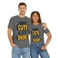 thumbnail image 5 of DJH Apparel | Short Cuts Will Cut You Short Motivational Unisex T-shirt, 5 of 5