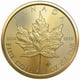 thumbnail image 1 of Moneda conmemorativa Hoja de Arce de Canadá, 1 onza, hierro dorado fino, 1 of 3