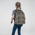 thumbnail image 5 of Naloa Barbeque Print Lightweight DayBackpack Suitable for school, work, shopping, travel, etc., 5 of 5