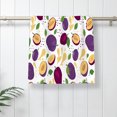 thumbnail image 3 of Hand Towel Purple Plums Pattern for Bathroom Kitchen Absorbent Soft Home Face Bath Towels 27.5 X 16 Inches, 3 of 3