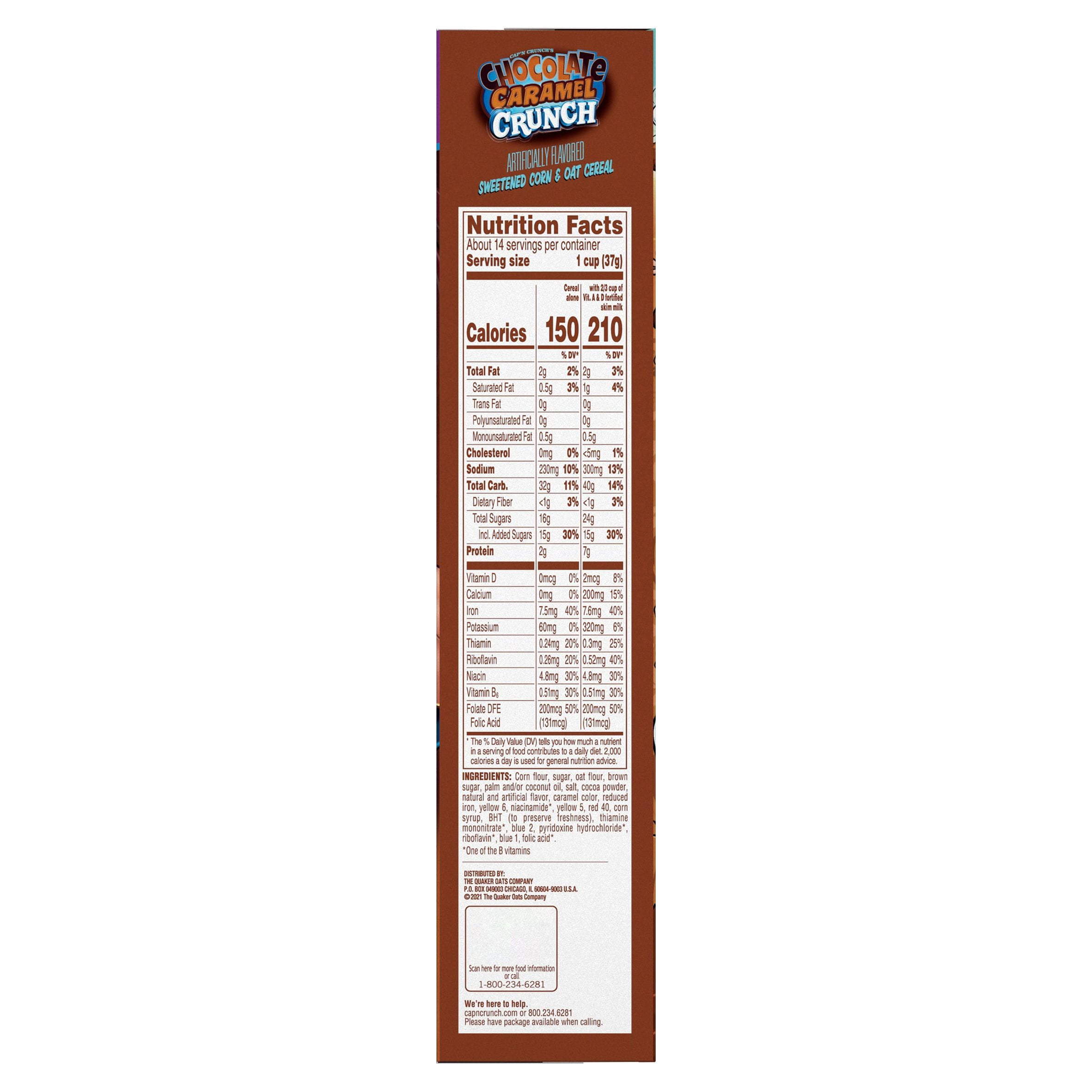 Cap'n Crunch Chocolatey Caramel Family Size, 19.4OZ, 8cs