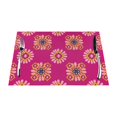 thumbnail image 1 of ZNDUO Placemats, 6 PCS Heat Resistant Stain Resistant Woven PVC Insulation Placemats, Durable Washable Elegant Table Mats for Dining-Moroccan Traditional Design, 18"x12", 1 of 6