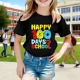 thumbnail image 5 of SOFTCCLO School Uniform for Girls Short Sleeve Graphic Tees Back to School Letter Print Crewneck Casual Style T-Shirts for Girls 2-3Y, 5 of 5