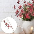 thumbnail image 2 of Glitter Butterfly Christmas Pick for Floral Arrangements, 23.6 Inch 3D Butterfly Spray Branch, for Xmas Tree Sticks Table Centerpieces Vase Fillers DIY Garland Wreath Crafts,1 Pack, 2 of 3