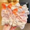 thumbnail image 4 of 10Pcs/Set Big Bow Flower Elastic Hairbands Children Girls Sweet Hair Ties Fashion Headbands Hair Accessories Rubber Band For Kid, 4 of 10
