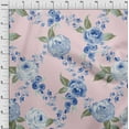thumbnail image 3 of oneOone Cotton Poplin Fabric Watercolor Leaves & Peony Floral Fabric Prints By Yard 42 Inch Wide, 3 of 4