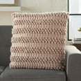 thumbnail image 3 of XL Rose Pink Pom-Pom Detailed Throw Pillow, 3 of 5