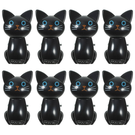 HONMEET Cat Snack Clips Plastic 8pcs Airtight Seal for Kitchen Organization